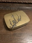 Rare Antique Japanese Meiji Bronze Mixed Metal Box - Fine Decoration - 19thc