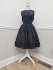 Vintage 1950s New Look Cocktail Party Dress Jonathan Logan Black  as Is 