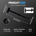 100 Pcs Nylon Universal Cable Tie Buckle heavy Duty Self-locking Zip Ties Holder