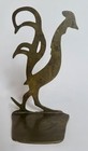 Vintage Solid Brass Rooster Bookend Mid Century Modern Mcm Farmhouse Decor