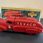 Texaco 1939 Dodge Airflow Tanker Truck Coin Bank Red Gas   Oil Theme W  Box