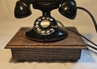 Vintage Bell System Western Electric D1 202 Rotary Dial Desk Phone   Ringer Box