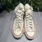 Vintage Converse All Star White Hight Top Chuck Taylor Made In Usa  Size Us 9 5