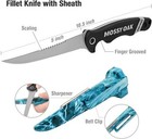 Mossy Oak 4piece Fishing Tool Kit Plier Fillet Knife Gripper Line Snip Retractor