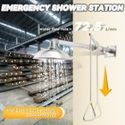 Emergency Shower Safety Shower Station Horizontal Mount Drench Head Npt Thread