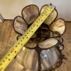 Art Nouveau Tulip Carmel Slag Stained Glass Hanging Ceiling Lamp 10 5 Tall X 13