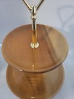 Vintage Mid-century Myrtlewood Two-tier 10  Tall Serving Tray  Oregon