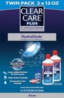 Clear Care Plus Cleaning   Disinfecting Contact Lens Solution 12 Oz 2 Pack