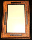19th C  Antique Rare Mid  East Persian Qajar Khatam Mirror Case- 23 X 17 Inches