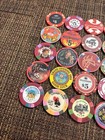 Lot Of  25  Casino Chips From All Over   5 On Up    free Shipping  