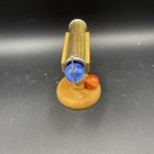 Vintage Brass Marble Kaleidoscope On A Wooden Stand 3  X 3 