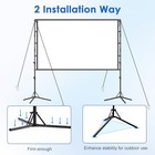 Projector Screen And Stand  120 Inch Portable 120    Projector Screen With Stand
