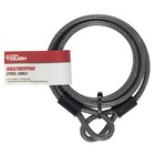 Heavy Duty 6 Ft Braided Steel Security Cable Lock With Vinyl Coating Weather