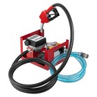 Electric Diesel Oil Fuel Transfer Pump Self-priming Kit W  Meter Nozzle   Hoses