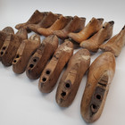 Lot Of 14 Vintage Wooden Shoe Lasts Women s Cobbler Molds Sizes 6   8 Some Pairs