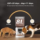 Automatic Dog Feeder - 8l 34 Cups Large Capacity Automatic Cat Food Dispenser 