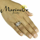 9 50 Ct Radiant Cut Zirconia Stainless Steel Engagement Ring Women s Sizes 5-10