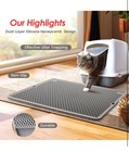 Pupmate Cat Litter Mat   Litter Box Trapping Mat For Kitty Waterproof Anti-track