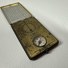 Ansonia Sunwatch Pocket Sundial Clock 1921 Vintage Brass Antique W  Booklet