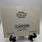 Capcom Strider Arcade Game Manual   Guide - Original Game Instruction Manual