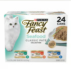 6 Pack Fancy Feast Classic Pate Seafood Variety Pack Wet Cat Food 144 Cans Total