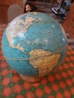 Vintage Cram  105  Terrestrial 10 5  World Globe On A Wood Stand