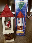 Shiny Brite Christopher Radko Santa Bell Tower Decoration Rare In Box Vintage