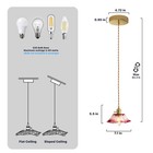Style Pendant Light  Mid Century Smoked Glass Ceiling Hanging Lamp  Vintage H   