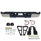 For Chevy Silverado Gmc Sierra 1500 2007-2013 Truck Complete Chrome Rear Bumper