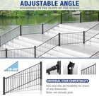 Aluminum Railing Kit  Adjustable Angle Stair Railing Kit  4ft 36in Stair