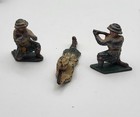 Lead Soldiers X 3 Vintage Antique 