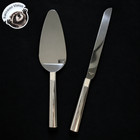 Waterford Lismore Diamond Cake Knife   Server Set Silver Plated 11 75  New Nib