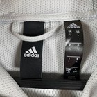 Adidas Climawarm Hoodie Sweatshirt Men s Size L Gray Logo Pullover