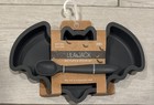 Lila   Jack Nwt  Silicone Bat Plate   Spoon Set Halloween Bpa Free 3m  