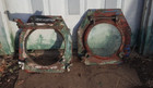 2    10 In  Antique Vintage Boat Ship Nautical Porthole