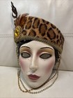 Clay Art Ceramic Mask Art Deco Style Rare 