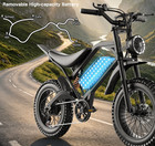 20  Fat Tire Adults Electric Bike 5500w 40mph 48v 30ah Mountain Ebike