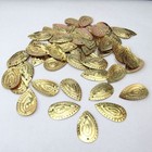 Sequins Gold Embossed Tear Drops  50 Pieces    500  25  Off  Pieces Loose