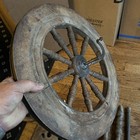 Antique Wood 10 Spoke Spinning Wheel   Parts Vintage Old Used