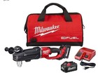  new  Milwaukee M18 Fuel 1 2  Super Hawg Right Angle Drill- 2 Batteries   Chargr