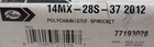 Gates 14mx-28s-37 2012 Polychain Gt 2 Sprocket 77193028 14mx-28s-37-2012 18g Gx