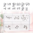 Yafiygi Teeth Gems With Crystals Silver Diamantes Teeth Gems Kit  White