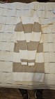 Cat   Jack Girls L Striped Knit Crew Neck Long Sleeve Dress Beige