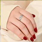 I F   cking Love You Ring For Women Adjustable Stainless Steel Silver Promise Ring