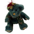 Dan Dee Collectors Choice Musical Teddy Bear Green Holiday Plush Windup