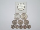      Lot Of Us Silver Coins 3-half Dollars  3-quarters  5-dimes  1 Troy Oz Silver 