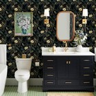 Dark Floral Peel And Stick Wallpaper 16 9inch X 118 1inch 