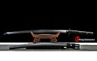 All Black Sharp Functional Japanese Samurai Katana Sword Damascus Folded Steel