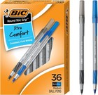 Bic Round Stic Grip Xtra Comfort Pens Ballpoint Assorted Writing Stationery