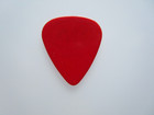 Styx Guitar Pick  Silver On Red  Chuck   Panozzo   1981 Paradise Theater Tour